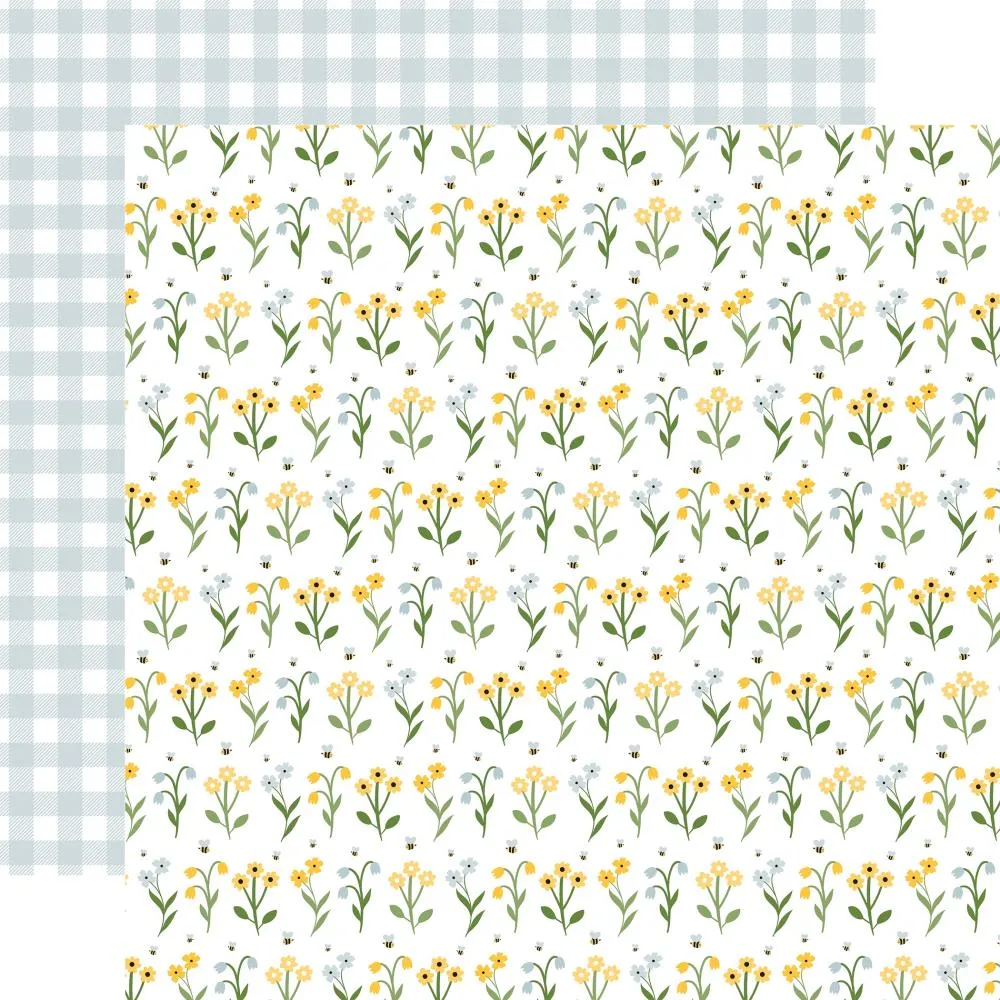 Echo Park 12x12 Paper  [Collection] - Happy As Can Be - Sunny Day Stems