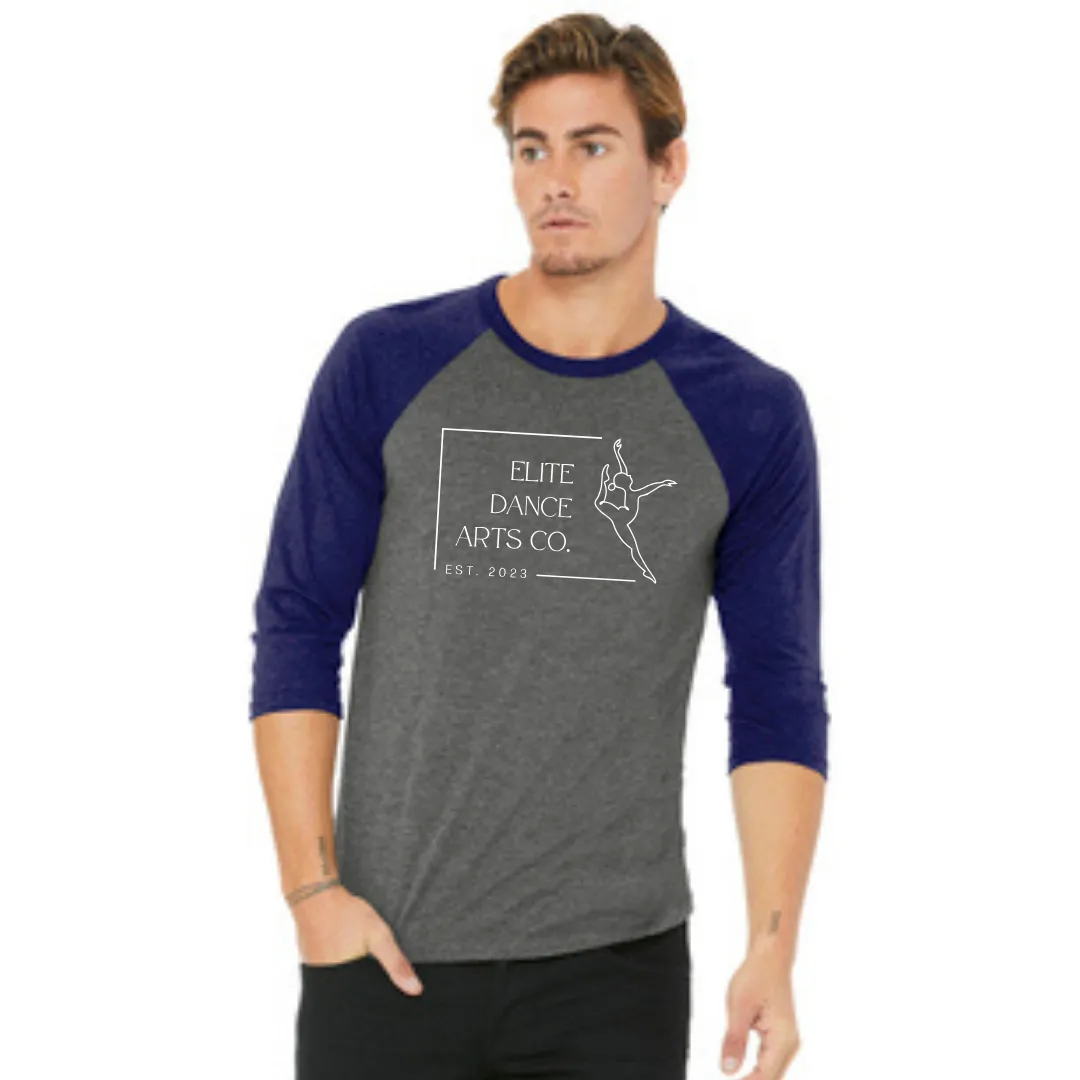 Elite Dance Unisex 3/4-Sleeve Baseball Tee