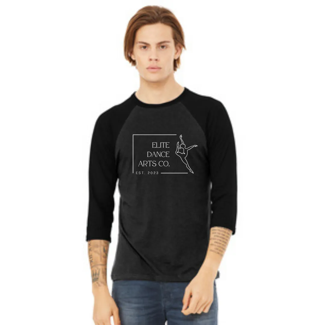 Elite Dance Unisex 3/4-Sleeve Baseball Tee
