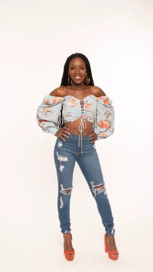 Eliza Top(Powder Blue)
