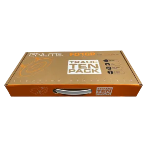 Enlite FD1CP FD1/CS 230V 6W LED IP65 Fixed Dimmable CCT Fire Rated Downlight White 3000K/4000K/6500K - 10pcs Contractor Pack