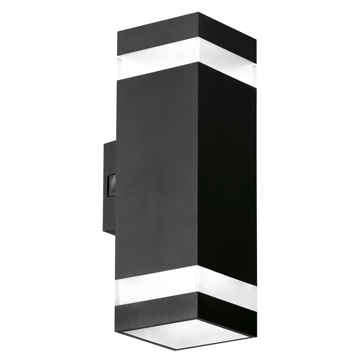 Enlite WL13/CS 230V 10W LED IP65 Wall Light Square Halo Trim Up & Down Black 3000K/4000K/6500K