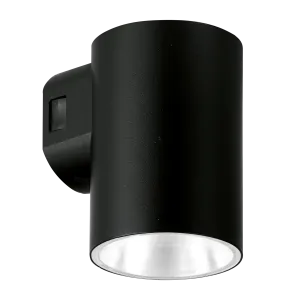 Enlite WL6/CS 230V 5W LED IP65 Wall Light Round Up or Down Black 3000K/4000K/6500K
