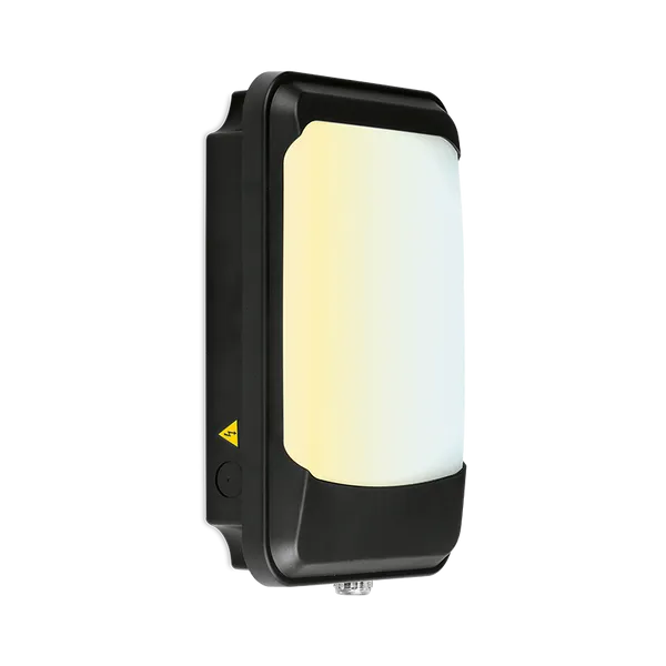 Enlite WP1EMPH/CWS 230V 9/12/15W LED IP65 IK10 Wall Pack Emergency Photocell Black 3000K/4000K/6500K