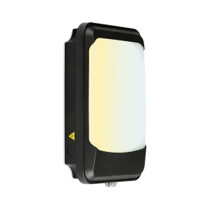 Enlite WP1EMPH/CWS 230V 9/12/15W LED IP65 IK10 Wall Pack Emergency Photocell Black 3000K/4000K/6500K