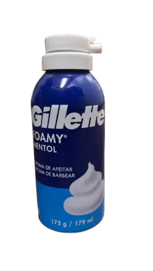 Espuma de afeitar foamy mentol gillette 175g/179ml