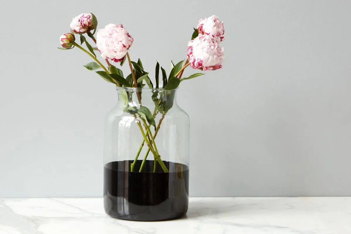 Etu Black Colorblock Mason Jar  Medium