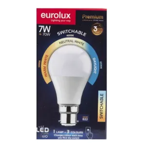 Eurolux Led Switchable Bulb G1035BC B22