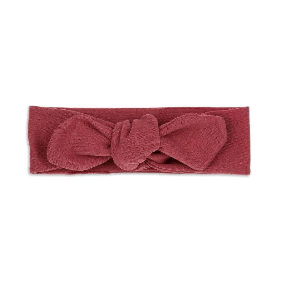 Evie Knotted Headband Berry