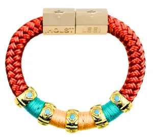 Evil Eye Colorblock Bracelet Coral