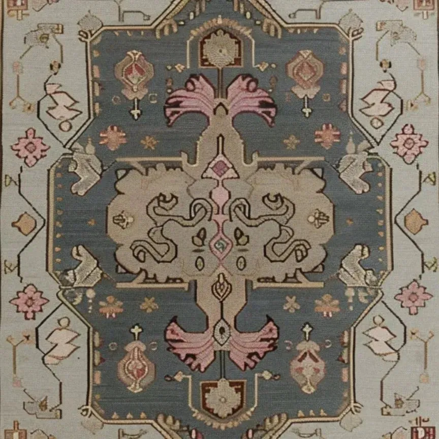 Exotic Persian Retreat Hand Knotted Area Rug