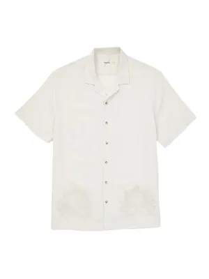 Fair Harbor Marina Camp Shirt - White Lotus