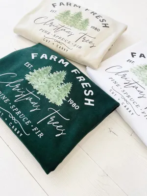 Farm Fresh Trees Womens Christmas Sweater
