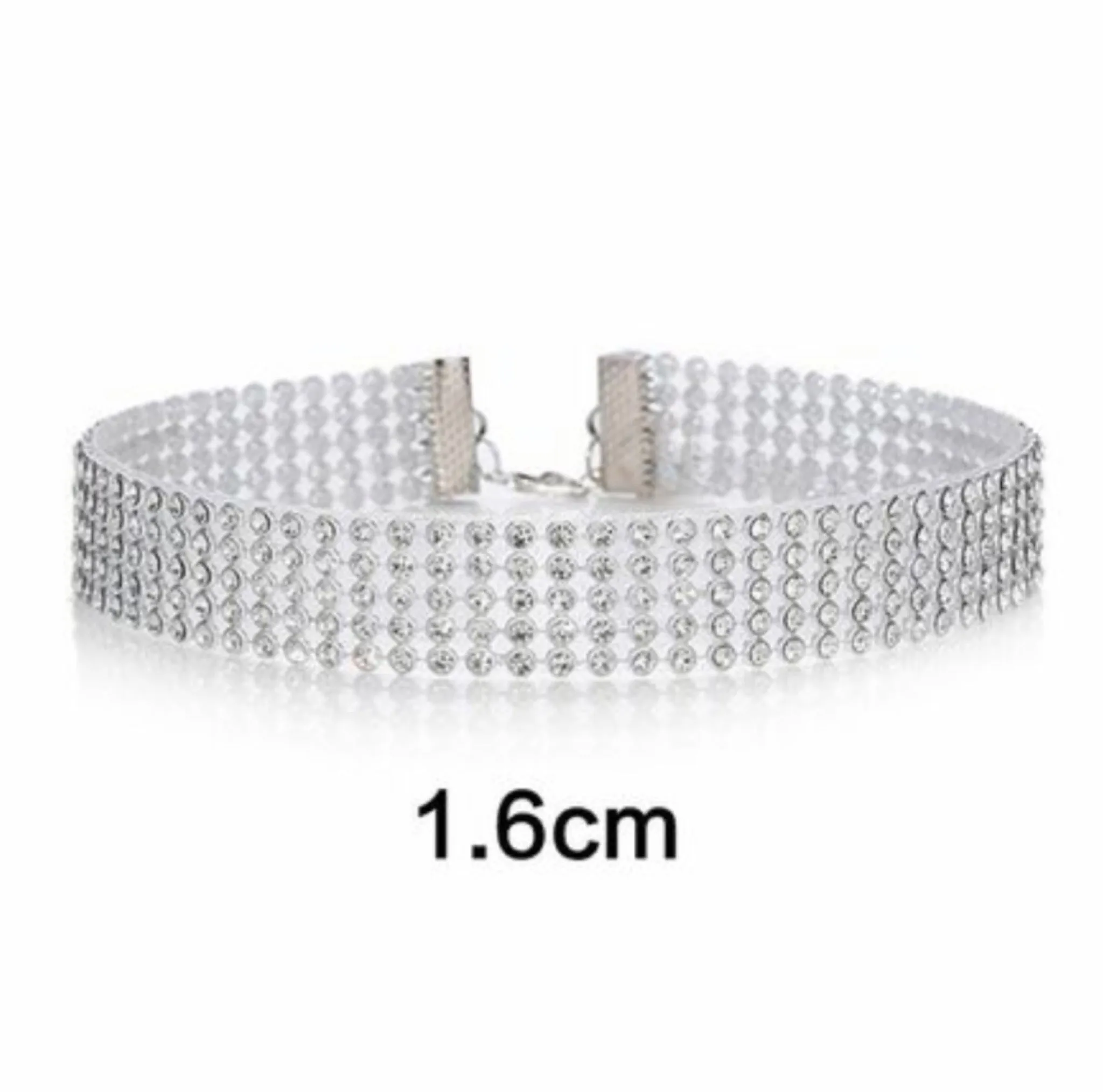 Faux Crystal Bling Rhinestone Choker