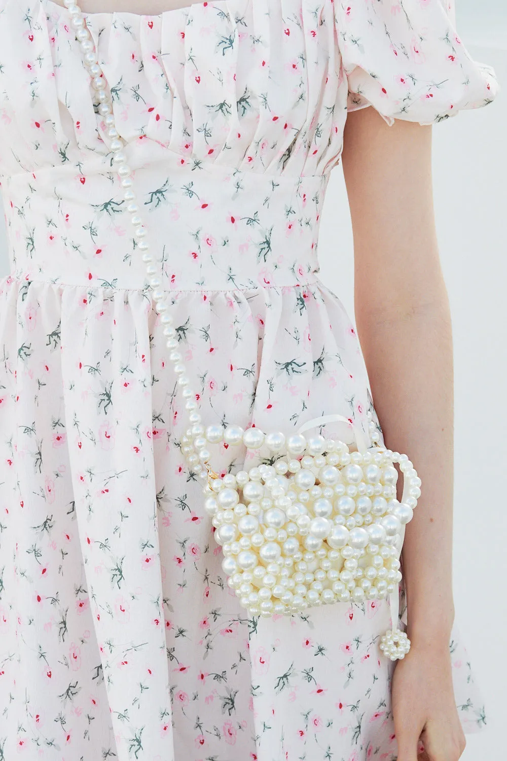 Felice Pearl Beads Tote