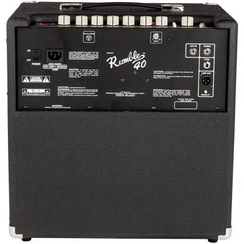 Fender Rumble 40 V3 Bass Guitar Amplifier 1x10Inch 40W Combo Amp