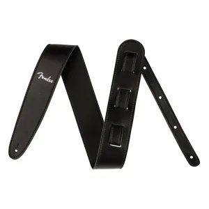 Fender® Vegan Leather Strap, Black, 2.5"