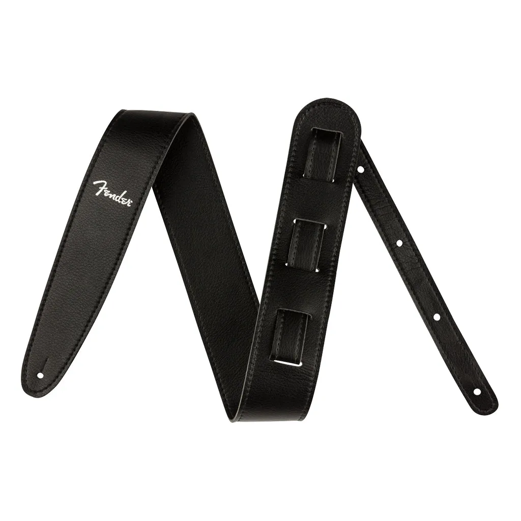Fender® Vegan Leather Strap, Black, 2.5"