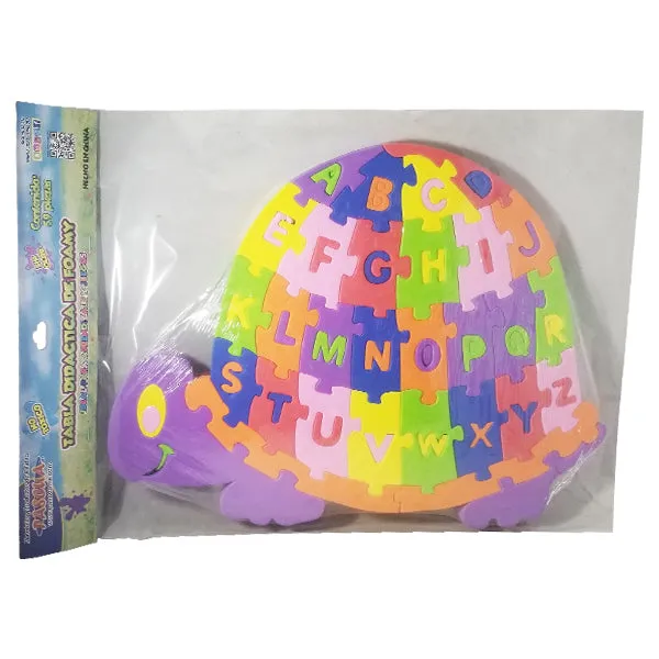 FIGURA FOAMY TORTUGA ABC PASCUA
