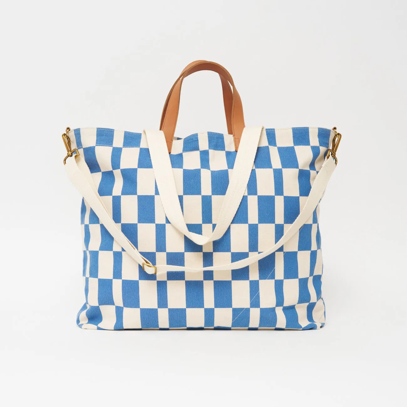FINAL SALE: Getaway Bag - Chambray Checker