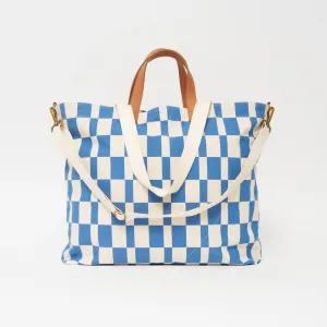 FINAL SALE: Getaway Bag - Chambray Checker
