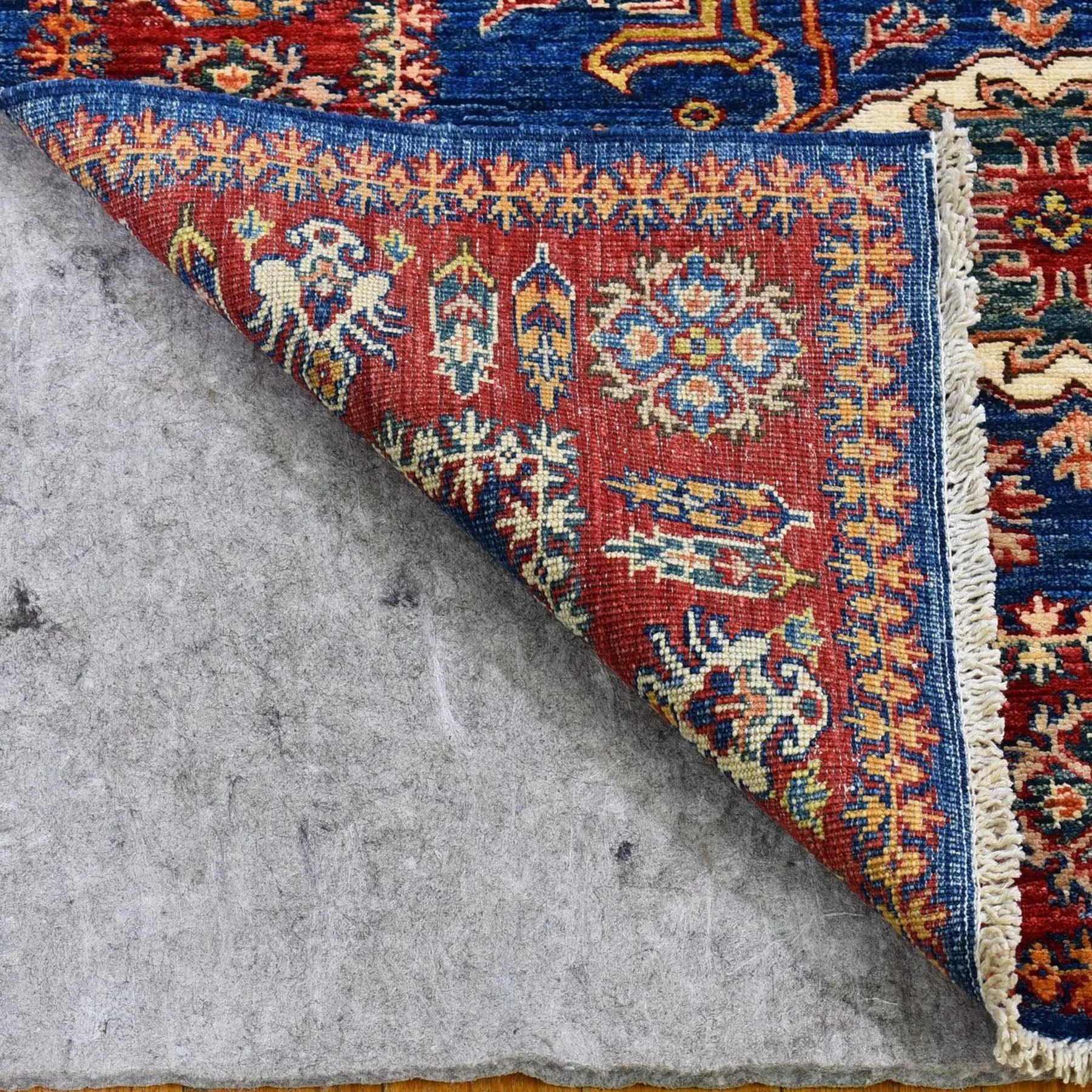 Fine Hand-Knotted Caucasian Kazak Design Handmade Wool Rug (Size 3.4. X 4.9 ) Cwral-9060