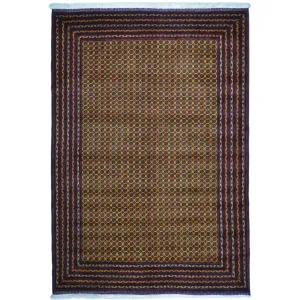 Fine Hand-Knotted Turkmen Tribal Traditional Wool Rug (Size 6.9 X 9.8) Cwral-9615