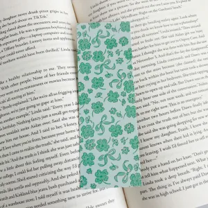 Floral Shamrocks Bookmark