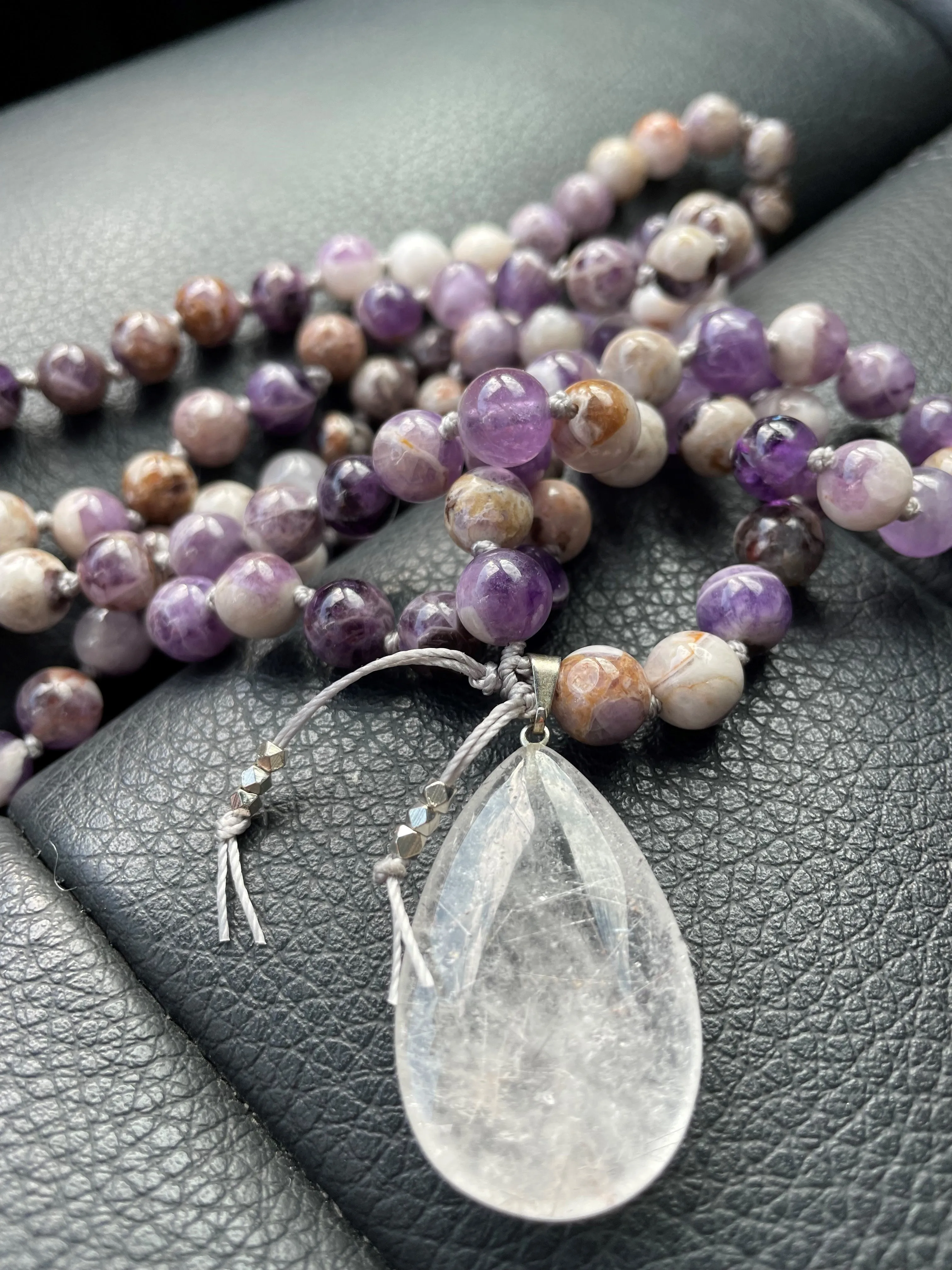 Flower Amethyst Mala
