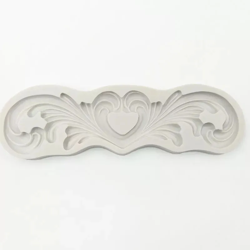 FLOWING EDGES FLOWER SCROLL BORDER MOULD (DOUBLE SIDED)