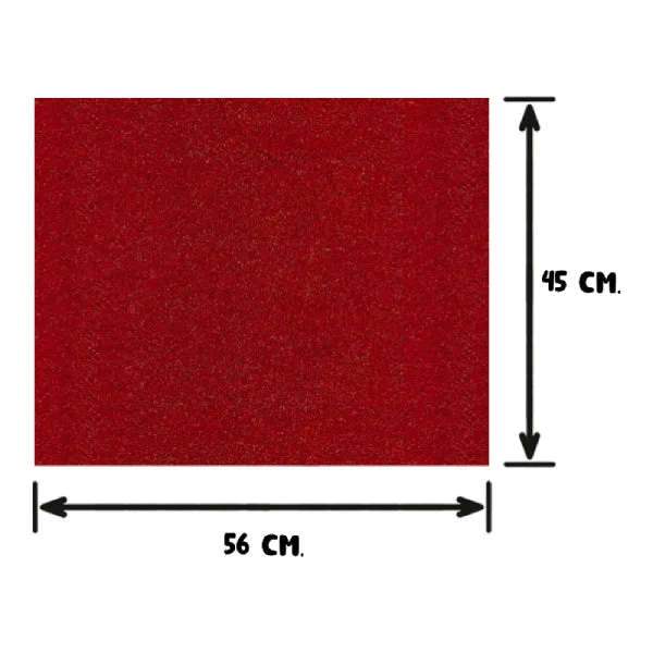 FOAMY 45X56 DIAMANTINA ROJO NAEN MNK