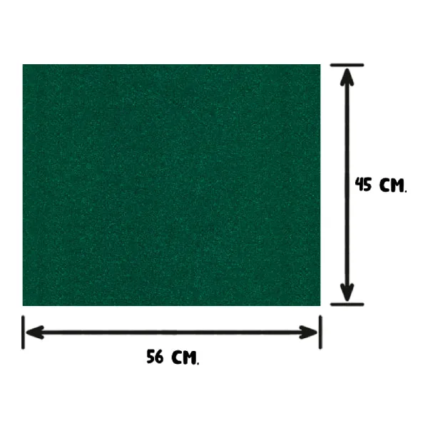 FOAMY 45X56 DIAMANTINA VERDE BANDERA NAEN MNK