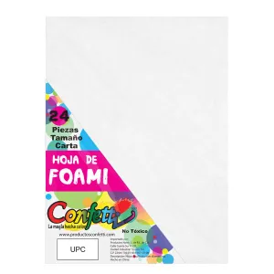 FOAMY CARTA 24 PZ BLANCO NAEN MNK