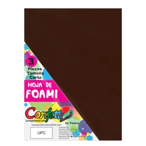 FOAMY CARTA 3 PZ CAFE OSCURO NAEN MNK