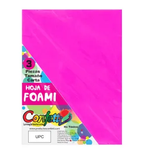 FOAMY CARTA 3 PZ FIUSHA NAEN MNK