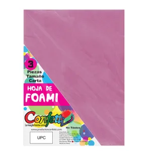 FOAMY CARTA 3 PZ ROSA PASTEL NAEN MNK