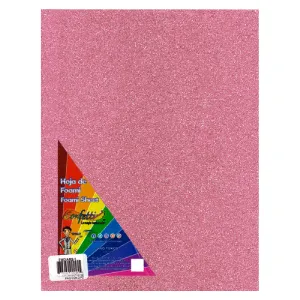FOAMY CARTA DIAMANTINA 2 PZ ROSA PASTEL NAEN