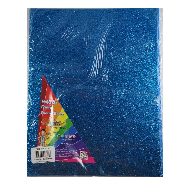 FOAMY CARTA DIAMANTINA 2 PZ TURQUESA NAEN