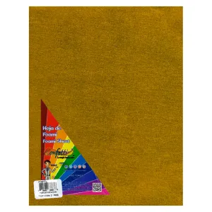 FOAMY CARTA METALICO 2 PZ ORO NAEN