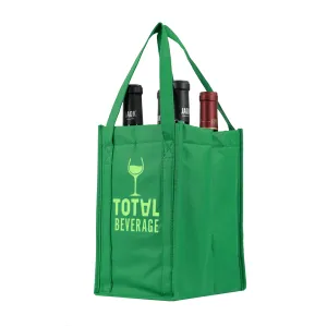 Four bottle Wine Tote, Double Layered *Fully Customizable*
