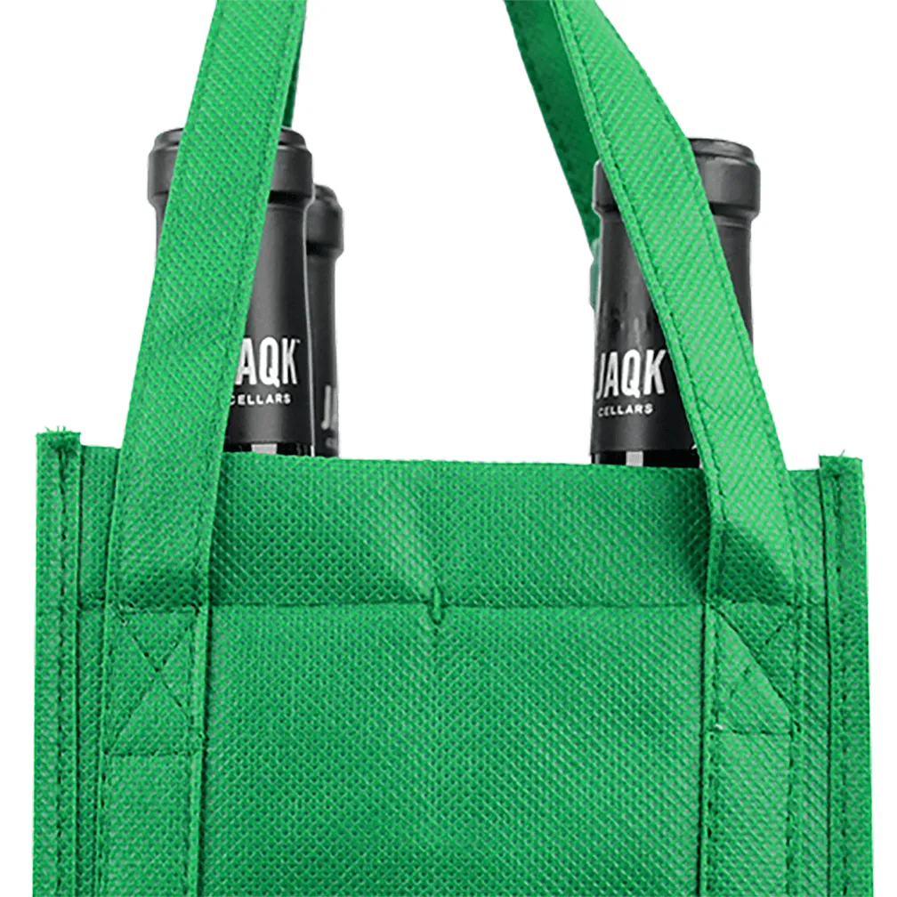 Four bottle Wine Tote, Double Layered *Fully Customizable*