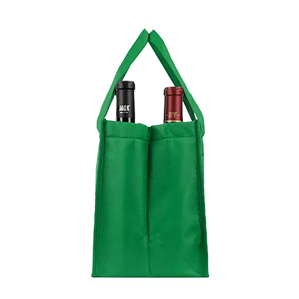 Four bottle Wine Tote, Double Layered *Fully Customizable*