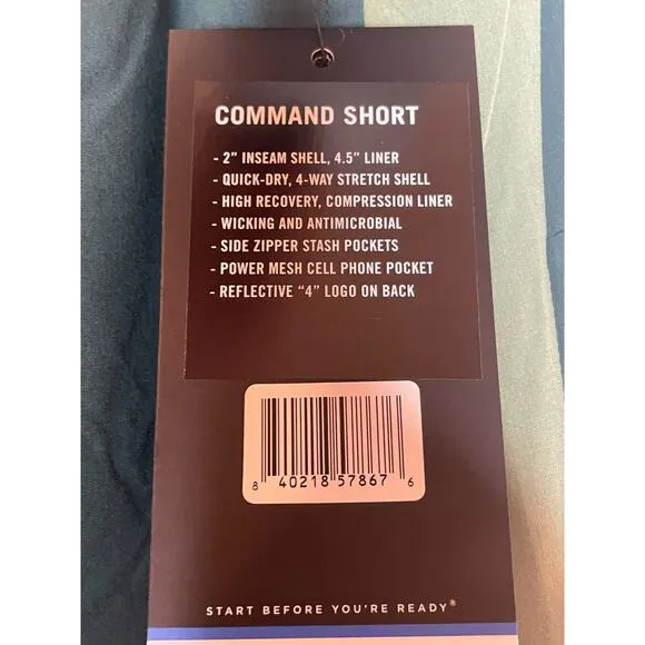 Fourlaps Womens Performance Running Athletic Lined Command Shorts