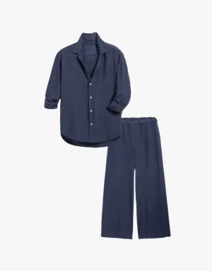 Frank Eileen Tuscany Getaway Set in Navy (Washed Linen)
