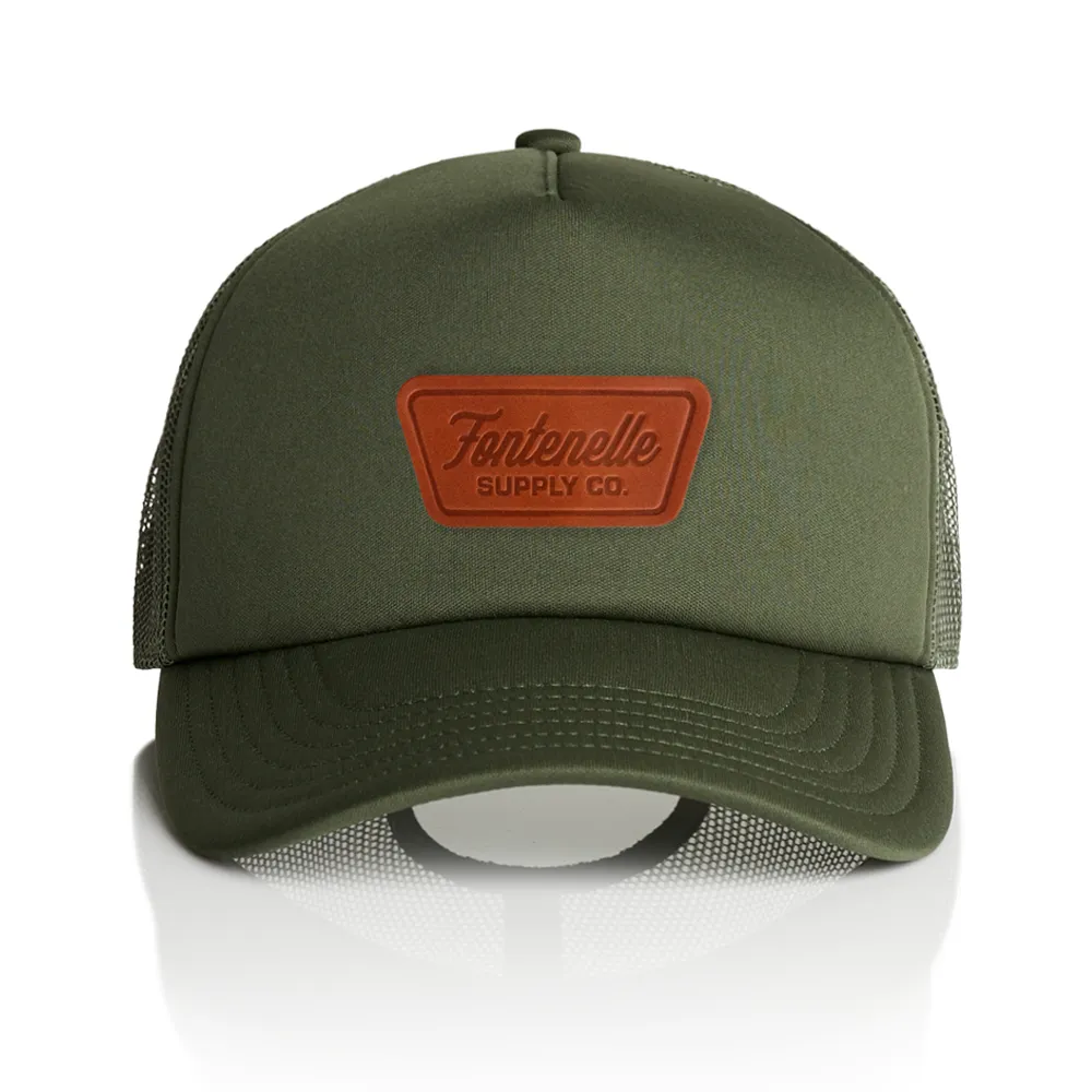 FSC Leather Patch Foam Trucker Hat