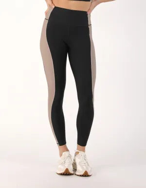 Fusion Legging: Black/Latte