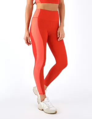 Fusion Legging: Scarlet/Hot Coral