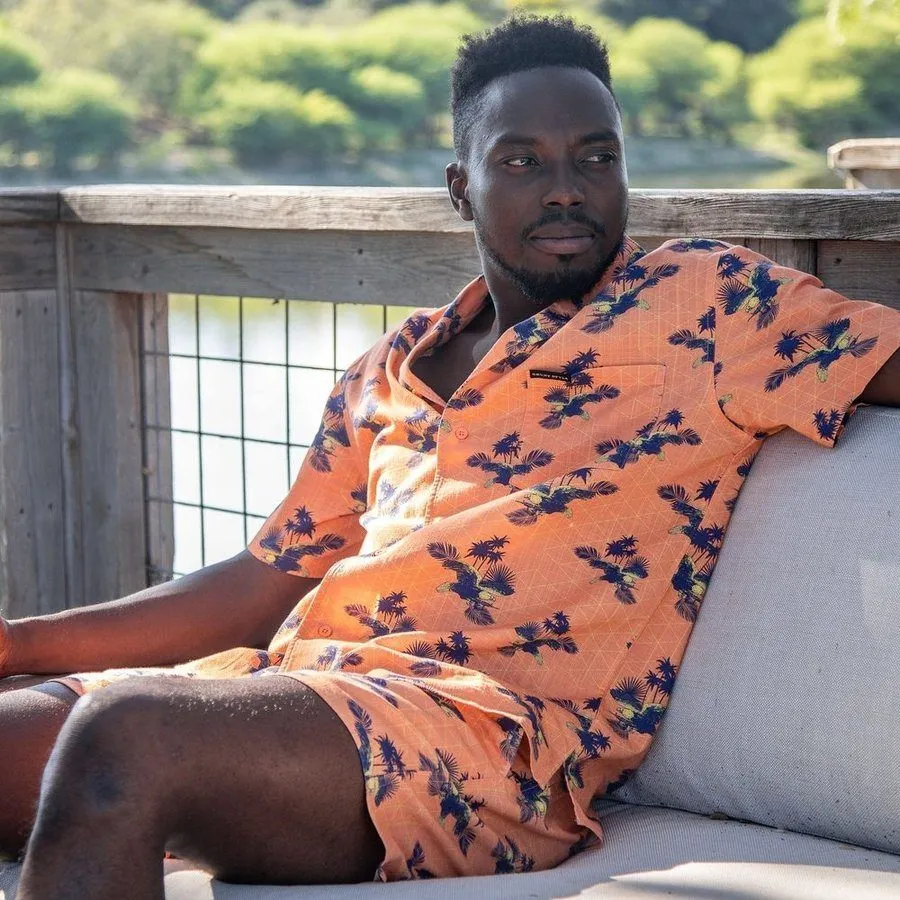 Getaway Americaw Button Down - Orange