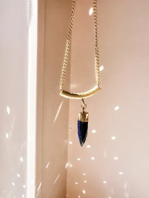 Getaway Dainty Drop Gemstone Necklace