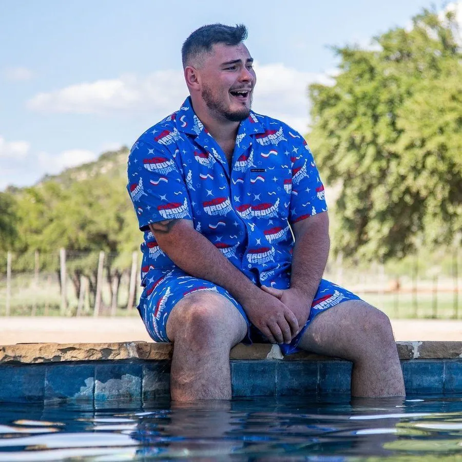 Getaway FAFO Button Down - Light Blue